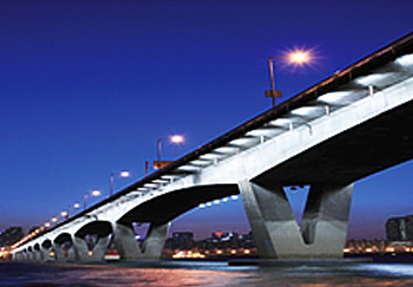 Wonhyo Grand Bridge Construction Work