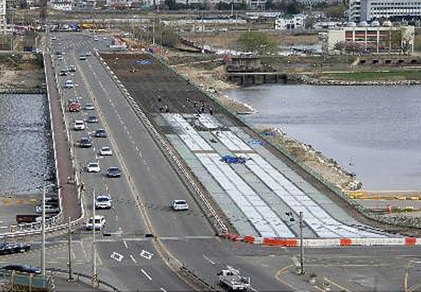 Yeonil Bridge repair construction