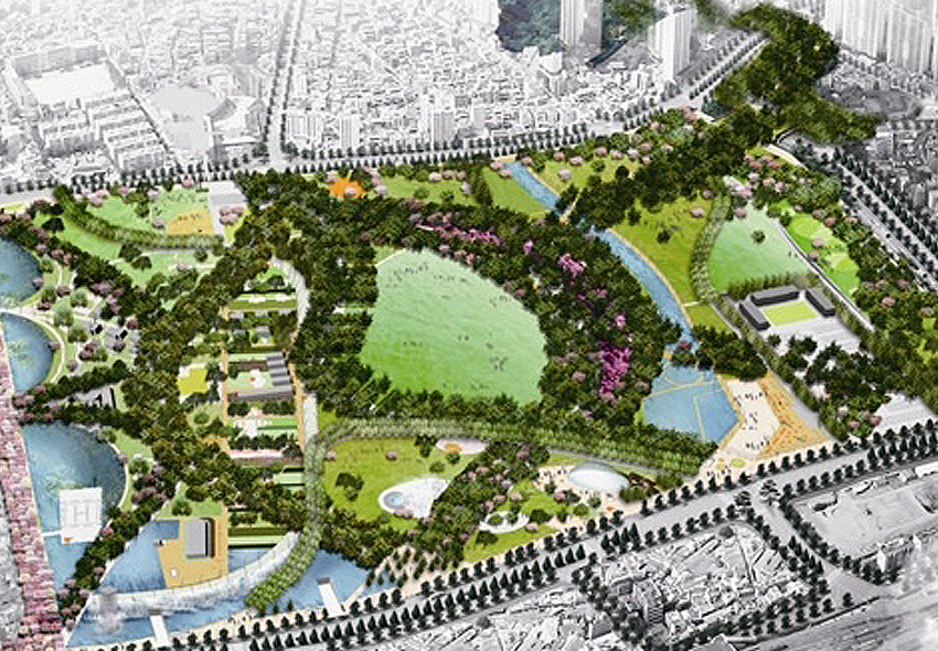 Busan Citizen Park Landscape Construction